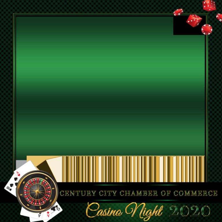 Custom casino night photo frame